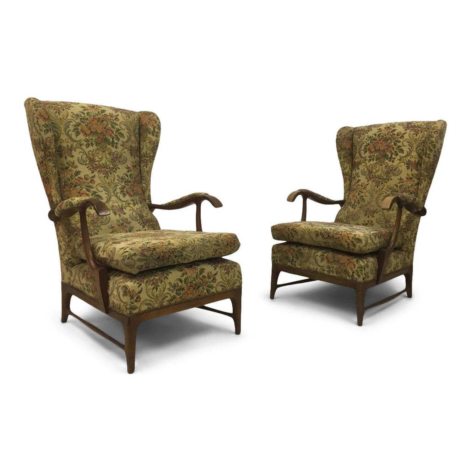 A pair of 1950s Italian armchairs by Paolo Buffa