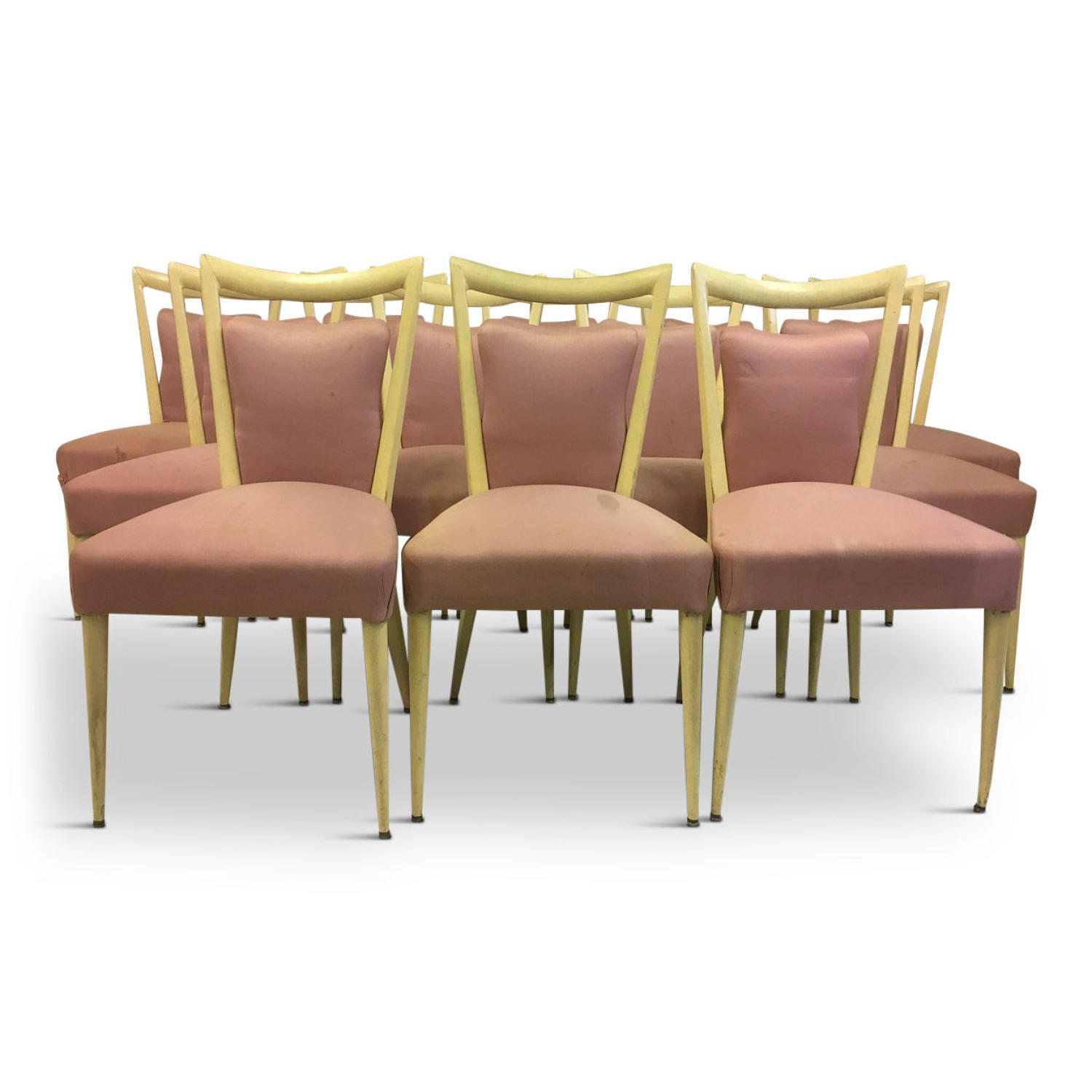 A set of twelve Italian dining chairs by Melchiorre Bega