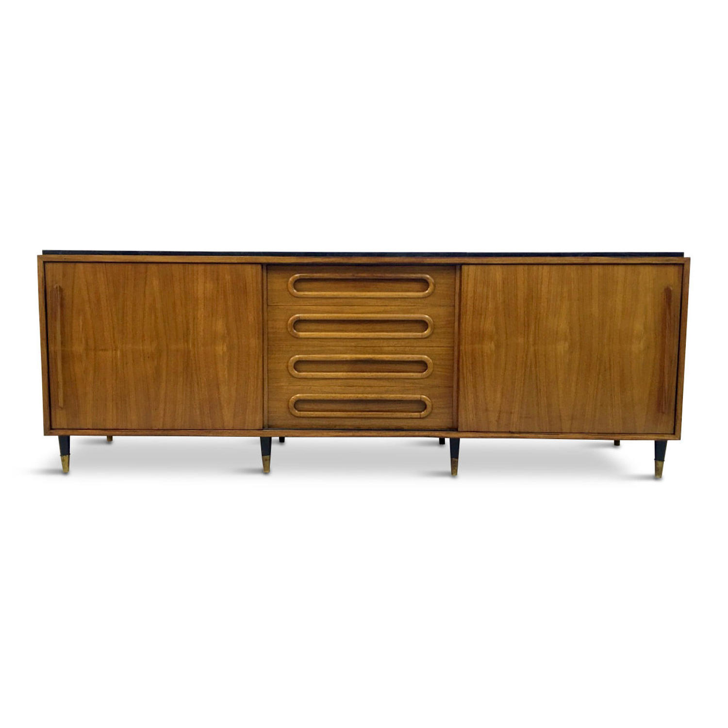 1960s Italian rosewood and marble sideboard