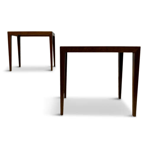 Pair Of 1960s Danish Rosewood Side Tables By Severin Hansen Jr