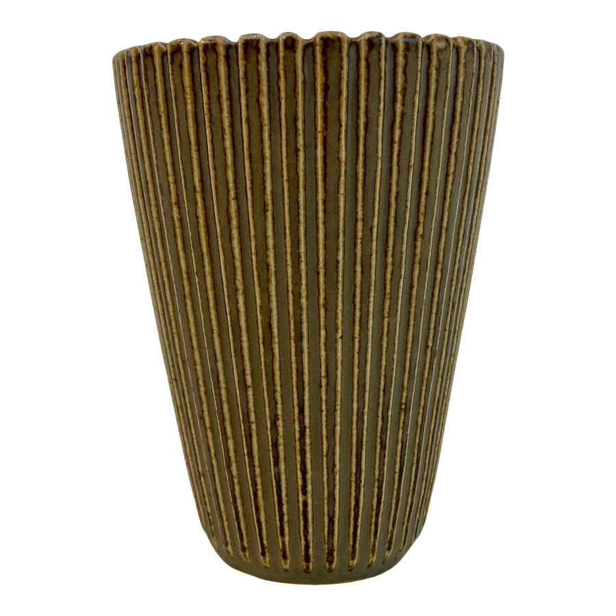 1940s Danish Stoneware Vase by Arne Bang
