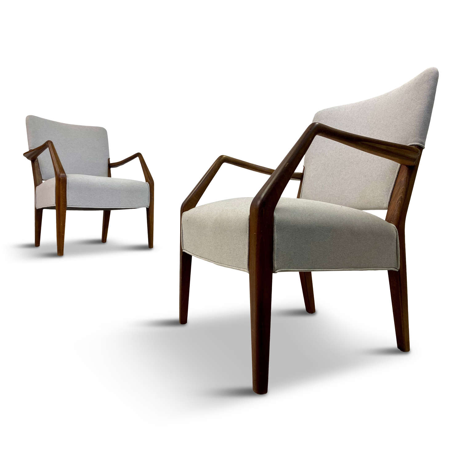 Pair of Danish Armchairs by Hvidt and Nielsen