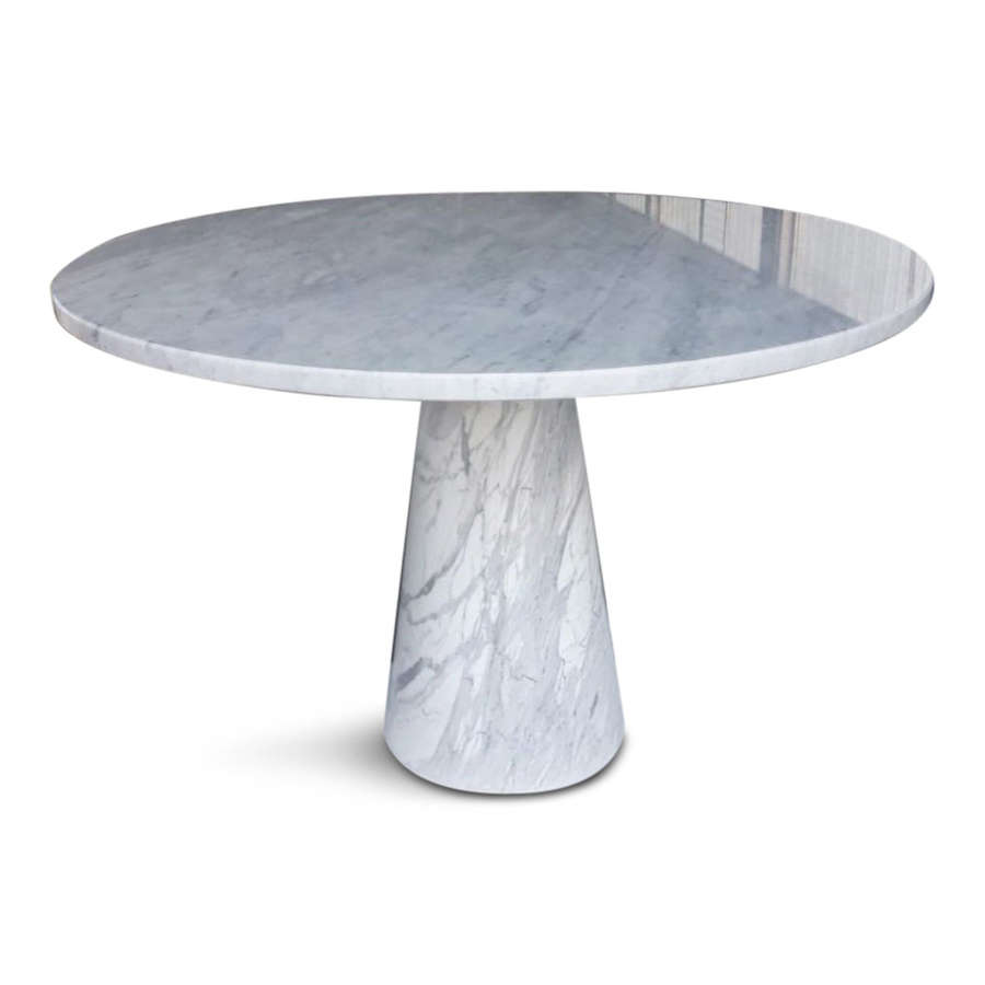 Made to Order Italian Dining Table in Carrara Marble