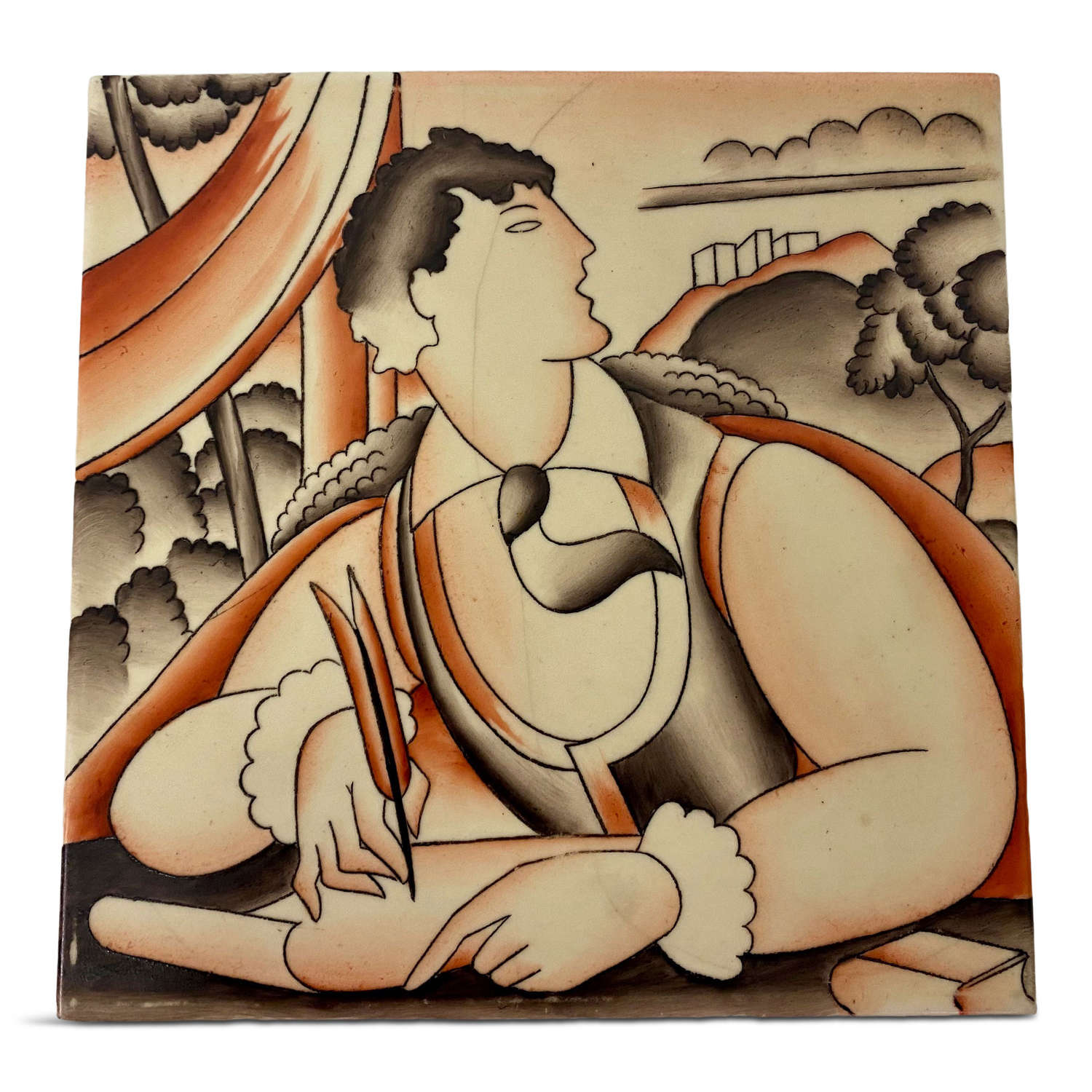 1930s Gio Ponti Ceramic Tile for Richard Ginori