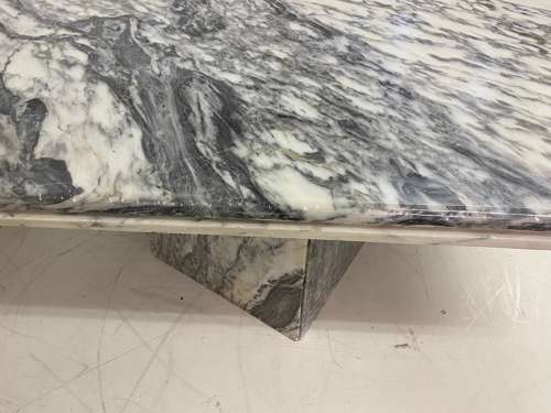 1970s Italian Coffee Table in Arabescato Marble