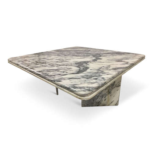 1970s Italian Coffee Table in Arabescato Marble