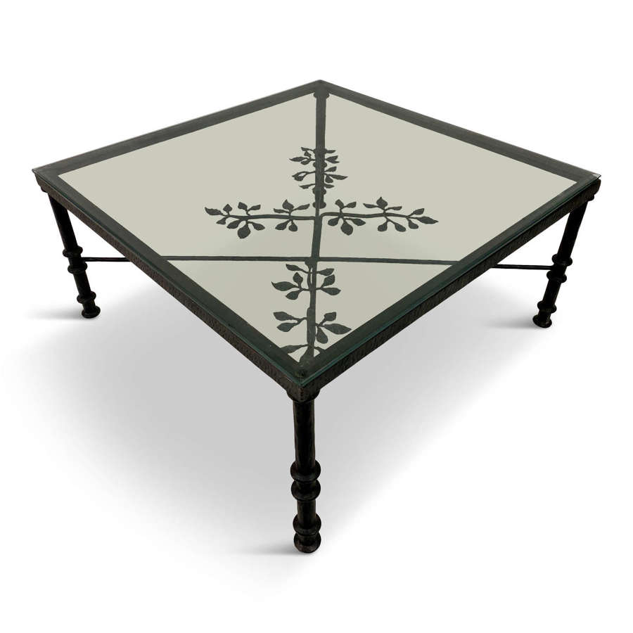 Bronzed Iron Coffee Table in the Style of Giacometti