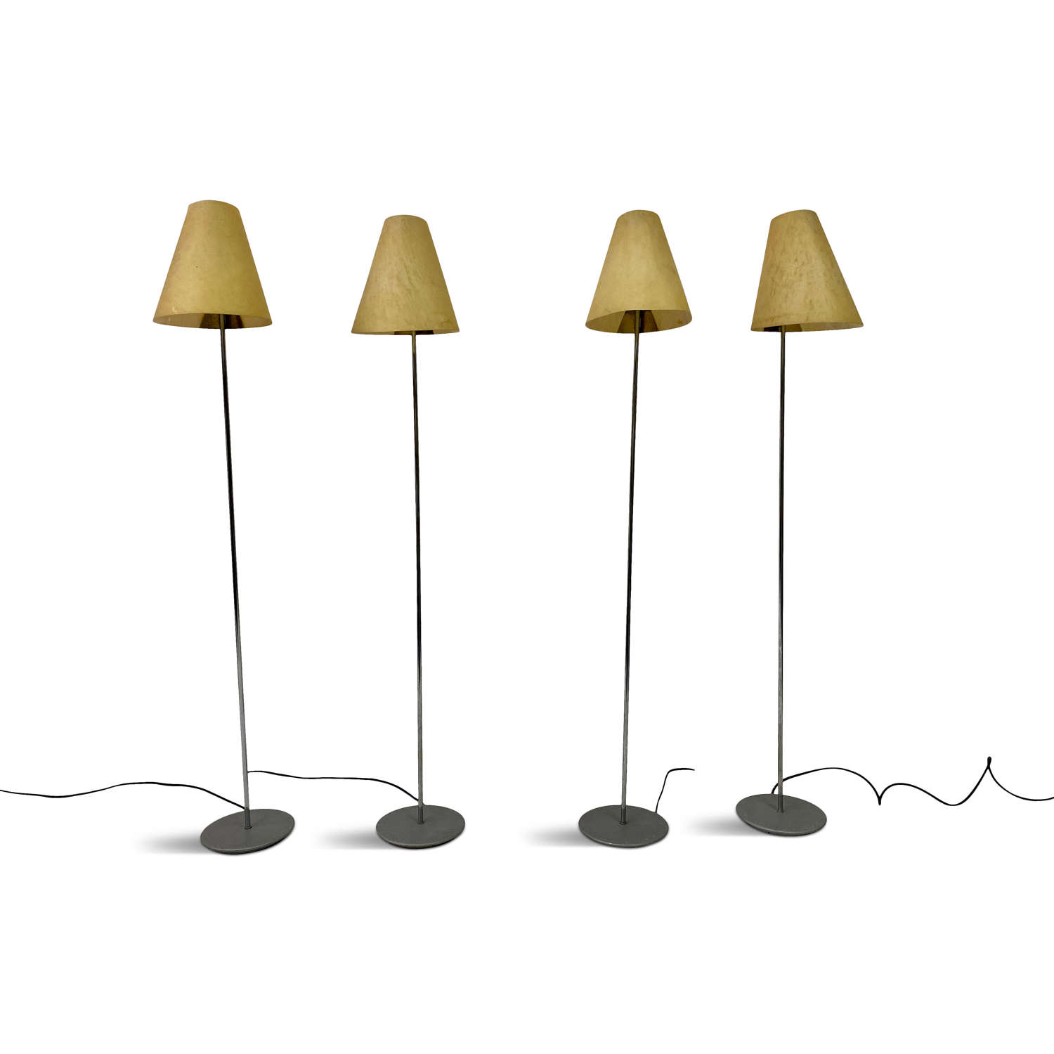 Set of Four Italian Mid Size Floor Lamps