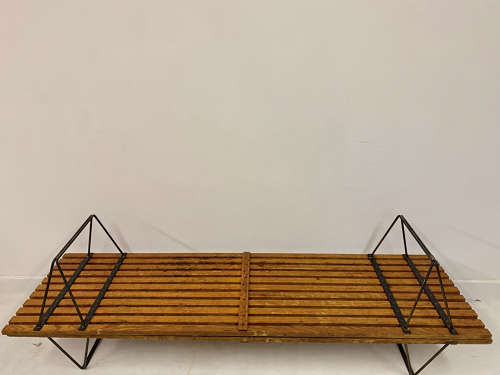 Pair of Mid Century Slatted Benches or Tables