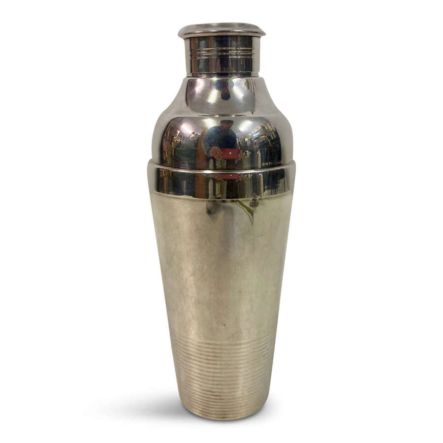 Ondulations by Luc Lanel Silver Plated Cocktail Shaker by Christofle