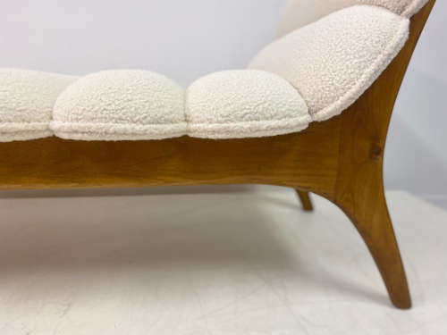 Contemporary Italian Daybed in Boucle