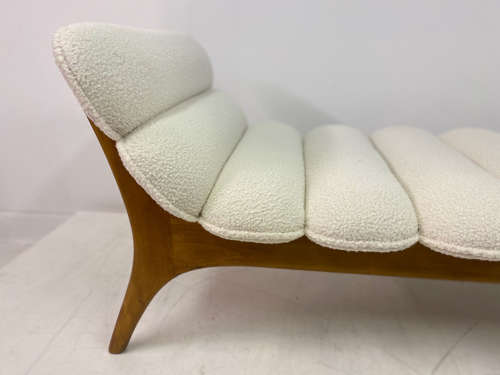 Contemporary Italian Daybed in Boucle