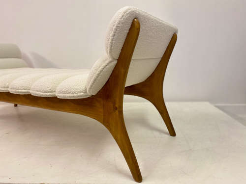 Contemporary Italian Daybed in Boucle