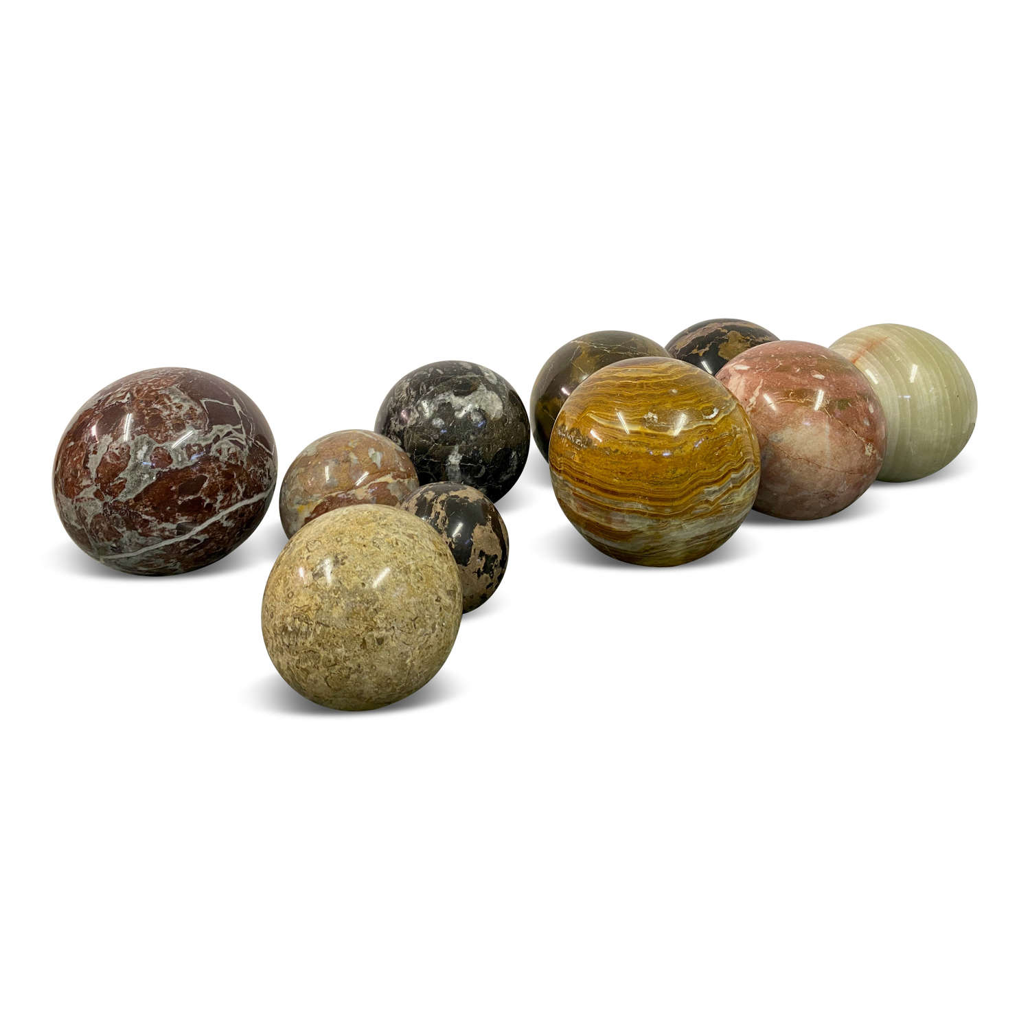 Selection of Specimen Marble and Stone Spheres