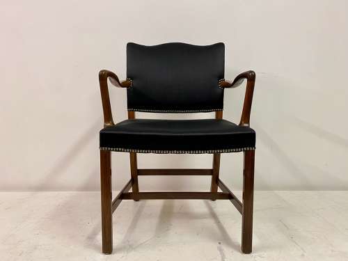 1940s Danish Rosewood Armchair or Desk Chair By Ole Wanscher