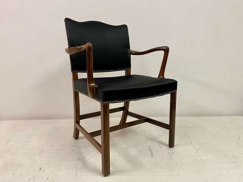 1940s Danish Rosewood Armchair or Desk Chair By Ole Wanscher