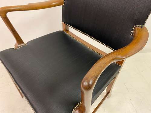 1940s Danish Rosewood Armchair or Desk Chair By Ole Wanscher