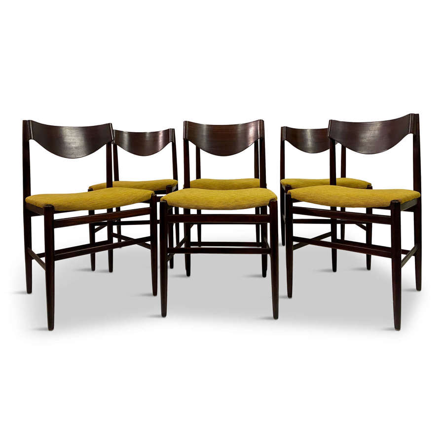 Set of Six 1960s Dining Chairs by Gianfranco Frattini