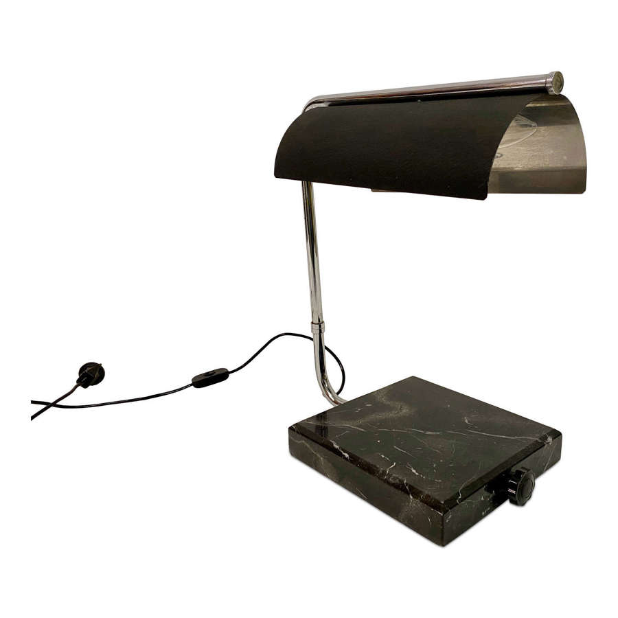 1960s Italian Desk Lamp with Marble Base