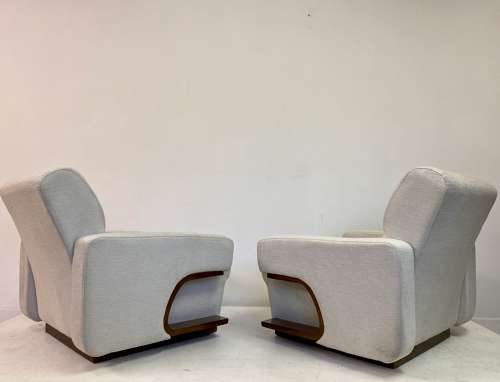 Pair of 1970s Italian Lounge Chairs