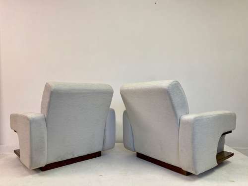 Pair of 1970s Italian Lounge Chairs