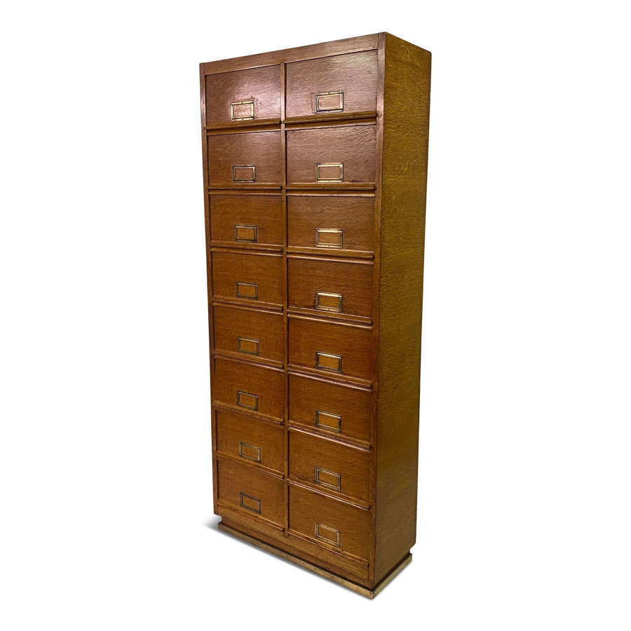Mid Century Oak Multi Drawer Cabinet