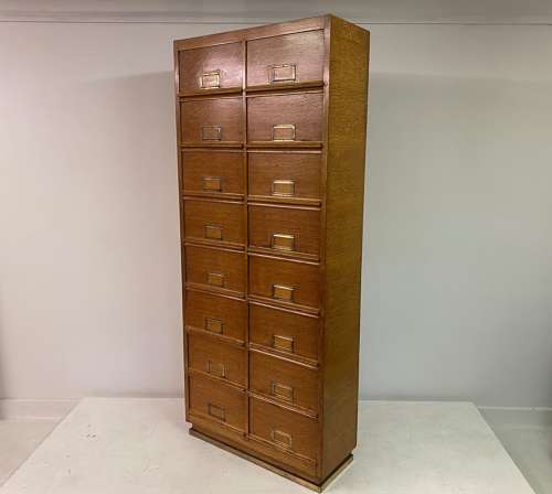 Mid Century Oak Multi Drawer Cabinet