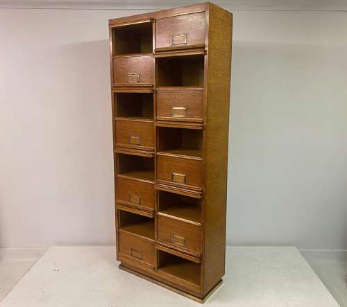 Mid Century Oak Multi Drawer Cabinet