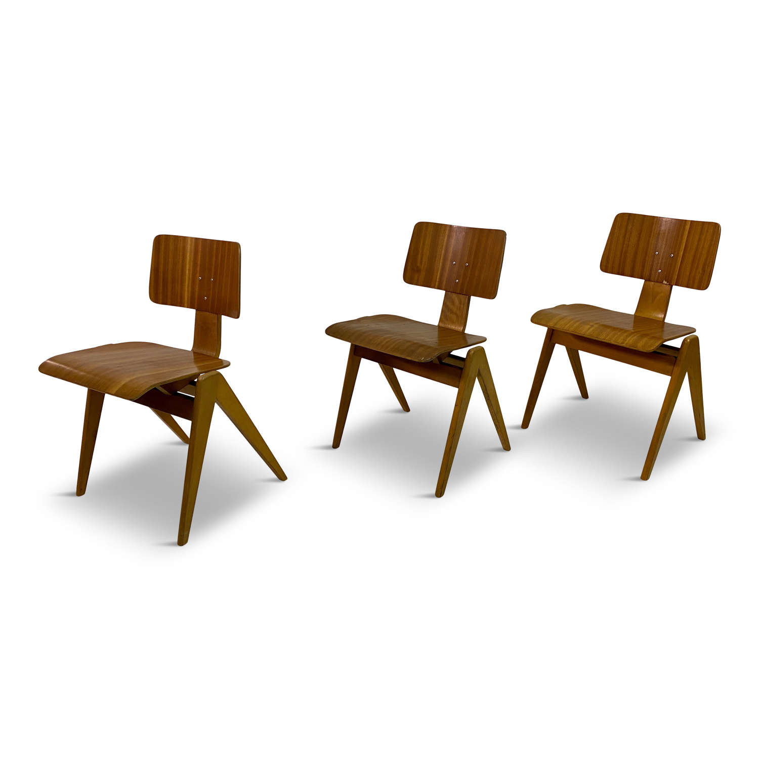 Set of Three Hillestak Chairs by Robin Day