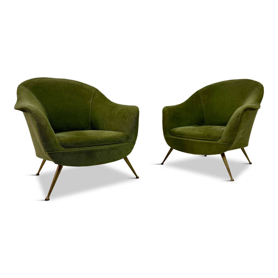 Pair of 1960s Italian armchairs