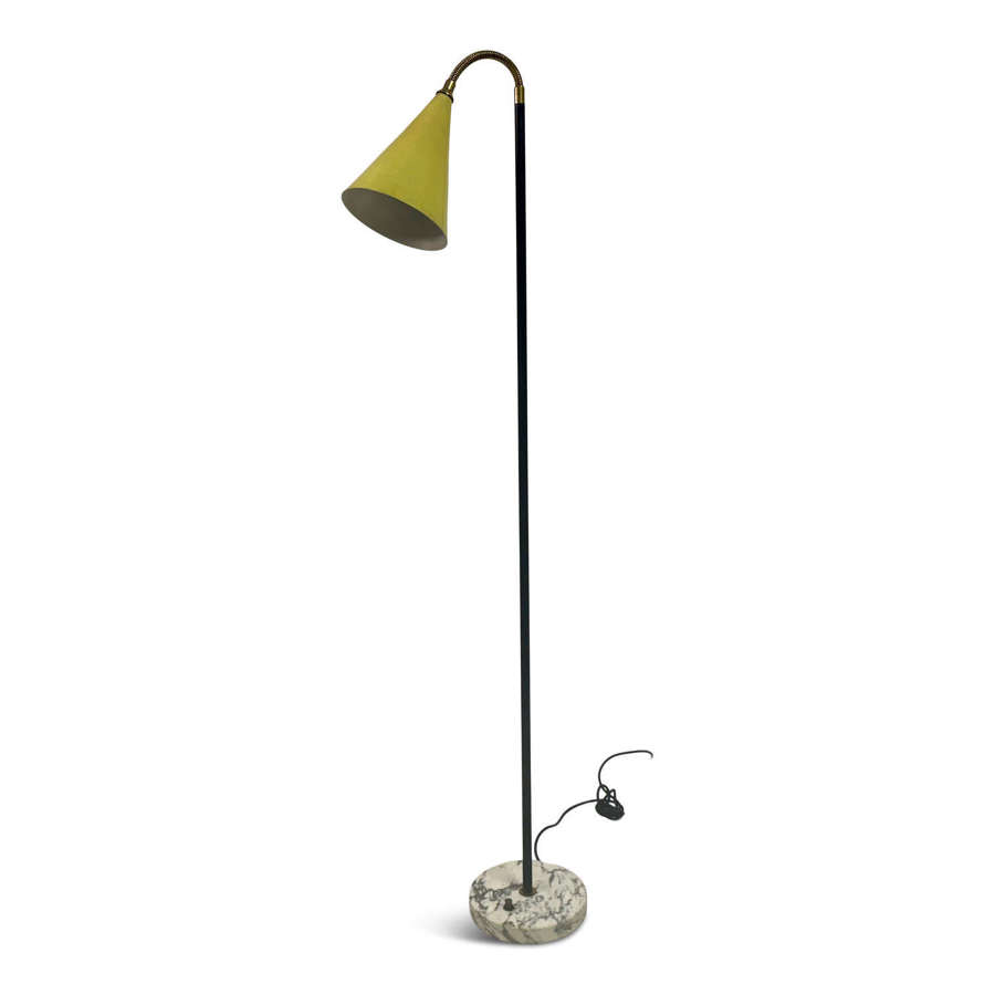 1960s Italian Floor Lamp with Marble Base