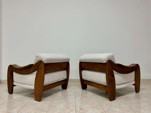 Pair of Italian Brutalist Armchairs