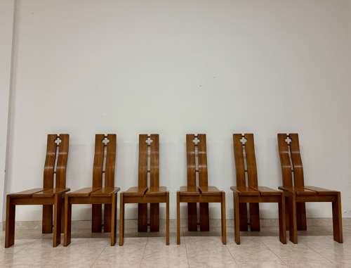 Brutalist Italian Dining Chairs
