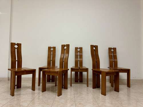 Brutalist Italian Dining Chairs