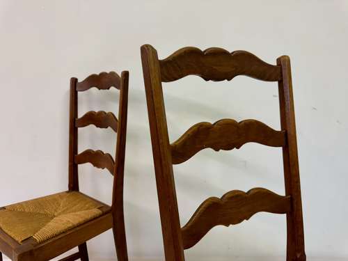 Pair of 1950s French Side Chairs in the Style of Charles Dudouyt