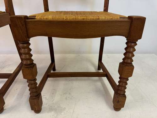 Pair of 1950s French Side Chairs in the Style of Charles Dudouyt