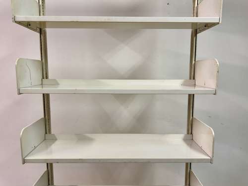 Industrial Congresso Bookcase in White Steel by Lips Vago