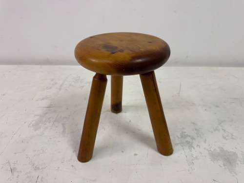 1960s Dutch Pine Stool