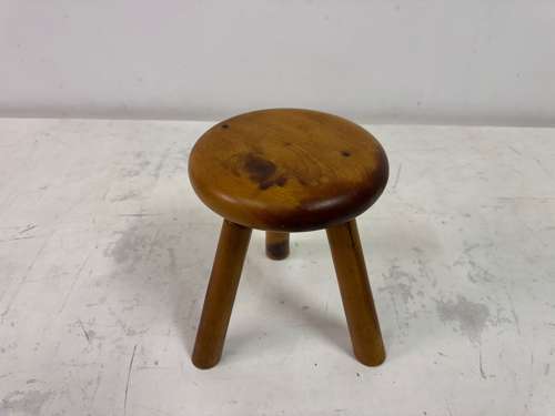 1960s Dutch Pine Stool