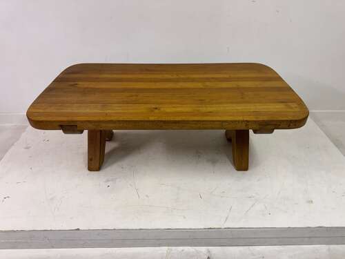 1960s Oak Coffee Table by De Puydt