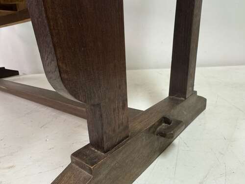 1950s French Rush Seat Bench in the Style of Charles Dudouyt