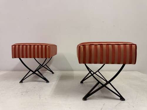 Pair of 1950s Italian Stools by Gianni Moscatelli for Formanova