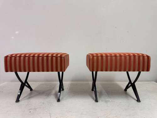 Pair of 1950s Italian Stools by Gianni Moscatelli for Formanova