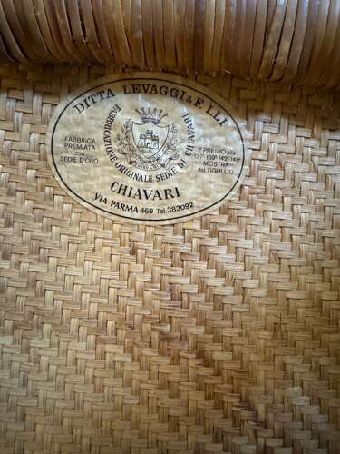 Set of Six Chiavari Companino Armchairs by Fratelli Levaggi 1920