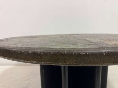 Brutalist Slate and Stone Coffee Table in the Style of Paul Kingma, 1970s