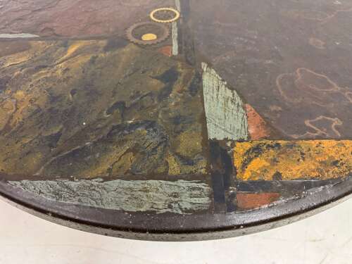 Brutalist Slate and Stone Coffee Table in the Style of Paul Kingma, 1970s