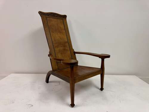 Arts and Crafts Oak Studio Chair by Arthur Simpson of Kendal, circa 1910