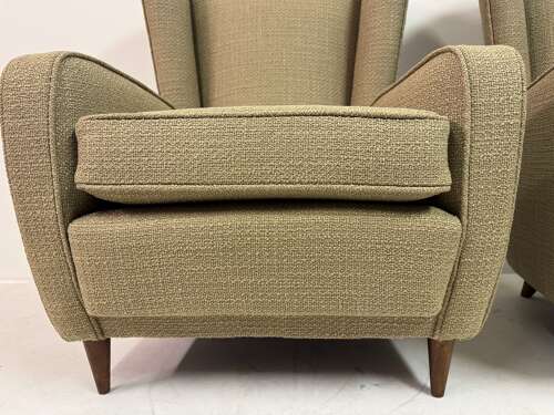 Pair of Paolo Buffa Armchairs, Italy, 1950s