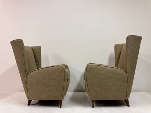 Pair of Paolo Buffa Armchairs, Italy, 1950s