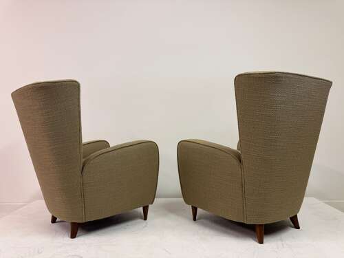 Pair of Paolo Buffa Armchairs, Italy, 1950s